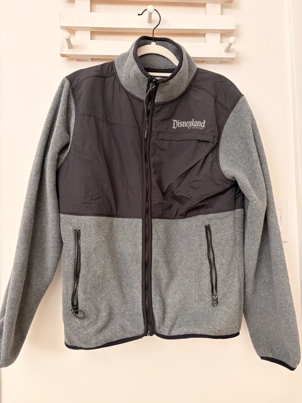 Disney Two-Tone Gray and Black Fleece Jacket